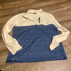 The North Face 1/4 Zip Performance Pullover Men's Medium Blue 2-toned